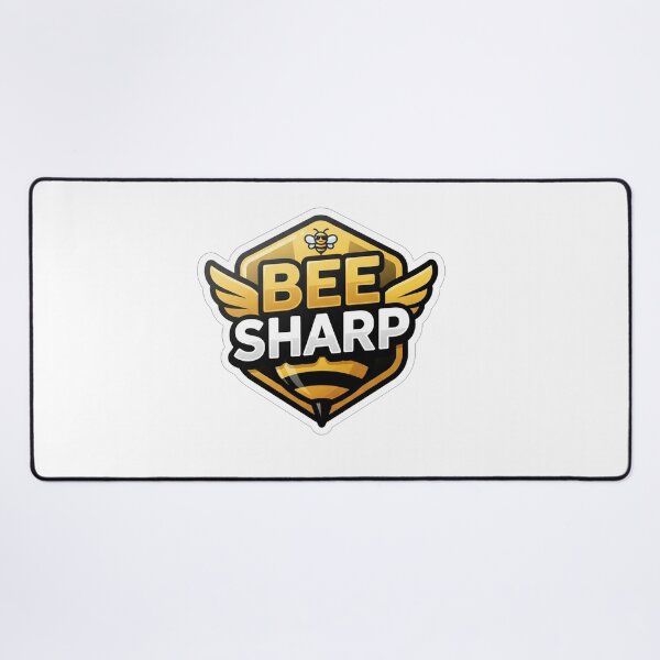 Item preview, Bee Sharp Cute Honeycomb Mascot Logo designed and sold by Owcomm.