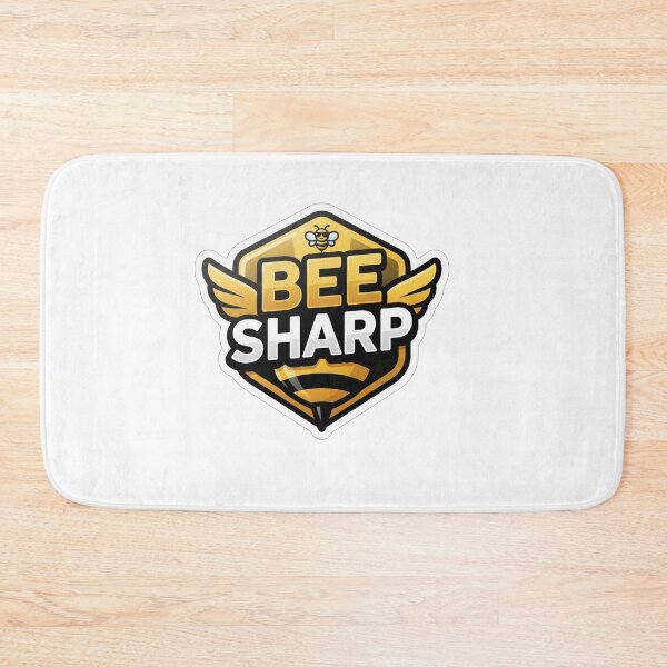 Item preview, Bee Sharp Cute Honeycomb Mascot Logo designed and sold by Owcomm.