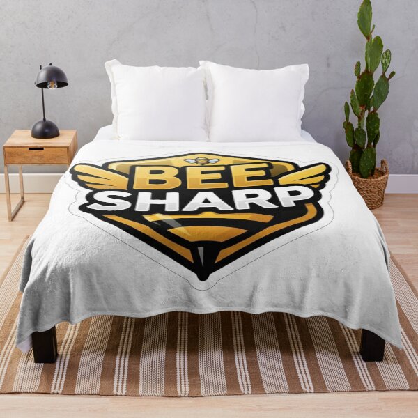 Item preview, Bee Sharp Cute Honeycomb Mascot Logo designed and sold by Owcomm.