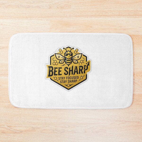Item preview, Bee Sharp Stay Focused Motivational Quote designed and sold by Owcomm.