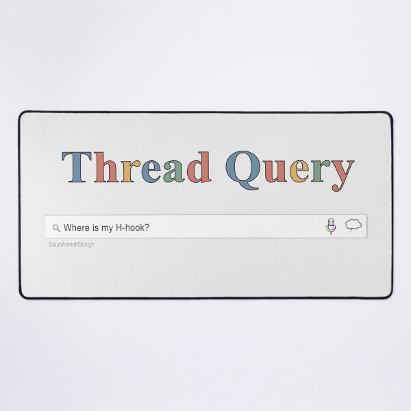Item preview, Thread Query Crochet H Hook - Funny Craft Search Bar designed and sold by JustAsmahDesign.