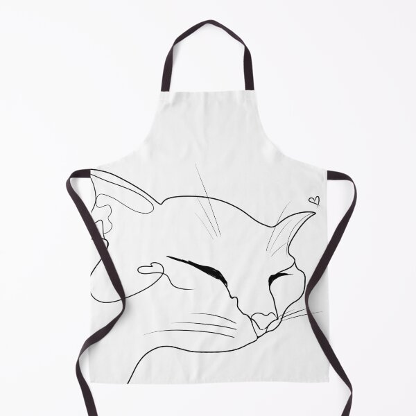 Item preview, Minimalist Sleeping Cat Line Art⁠ designed and sold by a1-x.