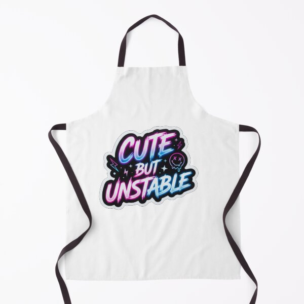 Item preview, Cute But Unstable Neon Smiley Quote designed and sold by Owcomm.