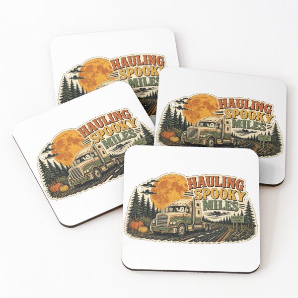 Item preview, Trucker Halloween Shirt Hauling Spooky Miles Long Haul Gift designed and sold by Soft Merch.