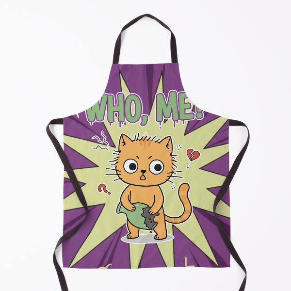 Item preview, Who Me? Guilty Ginger Cat Cartoon Square Edition designed and sold by Taridesign.