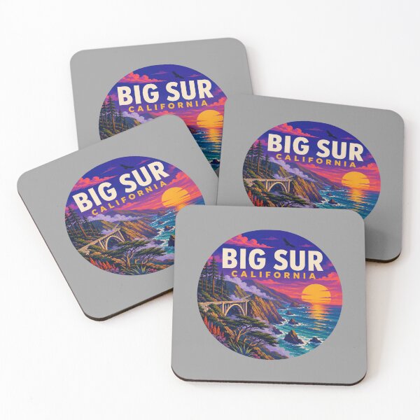 Item preview, Big Sur California – Retro Coastal Bridge & Sunset designed and sold by SimplyJasper.