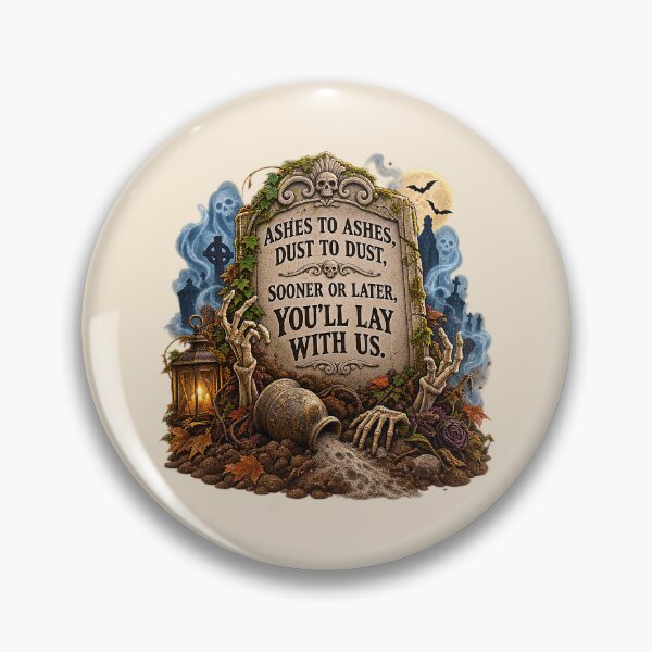 Item preview, ⚡HAUNTED TOMBSTONE COLLECTION - Ashes to Ashes Dust to Dust v1 designed and sold by WheelieGdArt.