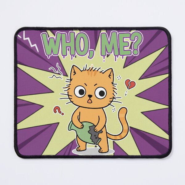 Item preview, Who Me? Guilty Orange Cat Cartoon designed and sold by Taridesign.