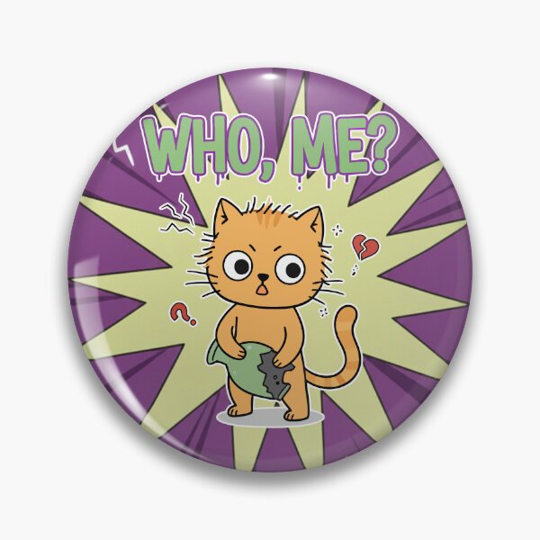 Item preview, Who Me? Guilty Orange Cat Cartoon designed and sold by Taridesign.