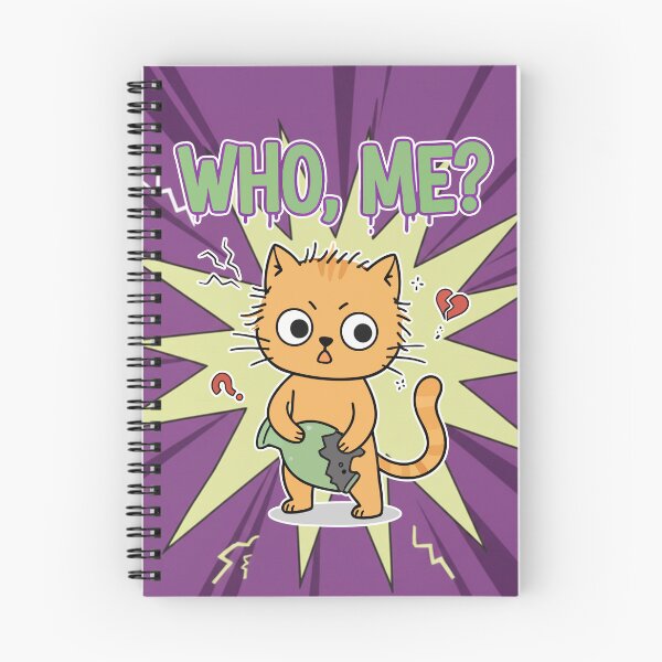 Item preview, Who Me? Guilty Orange Cat Cartoon designed and sold by Taridesign.