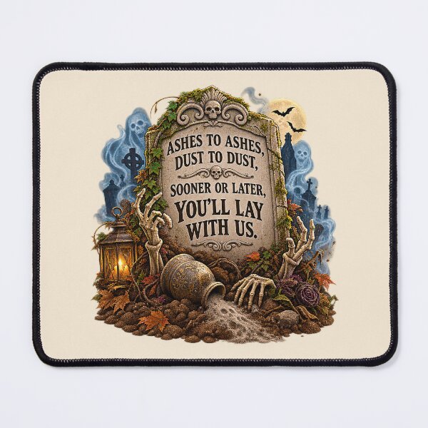 Item preview, ⚡HAUNTED TOMBSTONE COLLECTION - Ashes to Ashes Dust to Dust v1 designed and sold by WheelieGdArt.