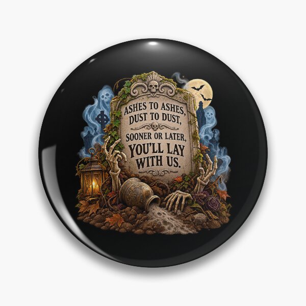 Item preview, ⚡ HAUNTED TOMBSTONE COLLECTION - Ashes to Ashes Dust to Dust v1  - dark version designed and sold by WheelieGdArt.