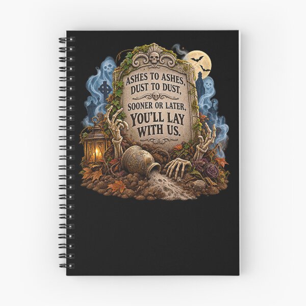 Item preview, ⚡ HAUNTED TOMBSTONE COLLECTION - Ashes to Ashes Dust to Dust v1  - dark version designed and sold by WheelieGdArt.