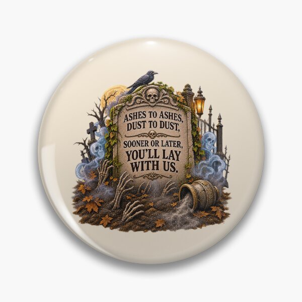 Item preview, ⚡HAUNTED TOMBSTONE COLLECTION - Ashes to Ashes Dust to Dust v2 designed and sold by WheelieGdArt.