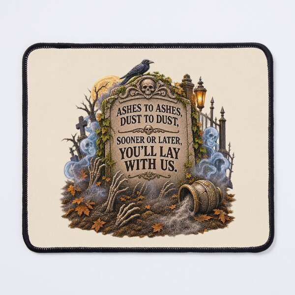 Item preview, ⚡HAUNTED TOMBSTONE COLLECTION - Ashes to Ashes Dust to Dust v2 designed and sold by WheelieGdArt.