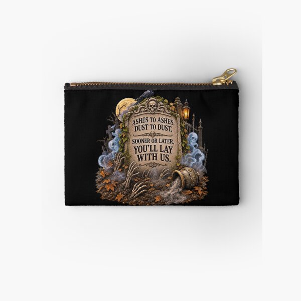 Item preview, ⚡HAUNTED TOMBSTONE COLLECTION - Ashes to Ashes Dust to Dust v2 - dark version designed and sold by WheelieGdArt.