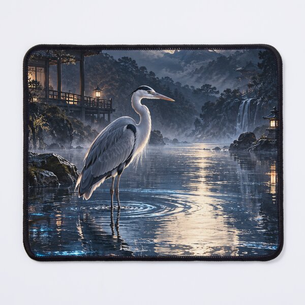 Item preview, Japanese Moon Heron designed and sold by Silken moonlight .