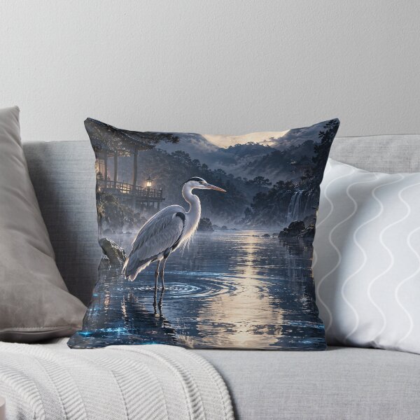 Item preview, Japanese Moon Heron designed and sold by Silken moonlight .