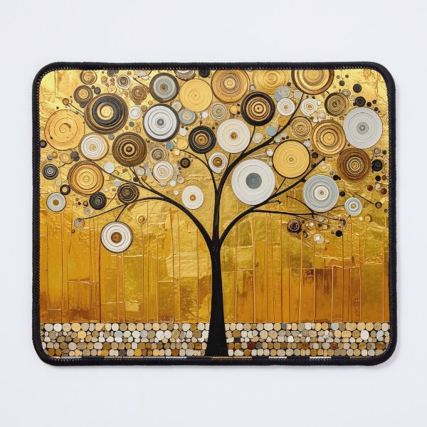 Item preview, Golden Tree of Life in Gustav Klimt Style designed and sold by Vicky Brago-Mitchell®.