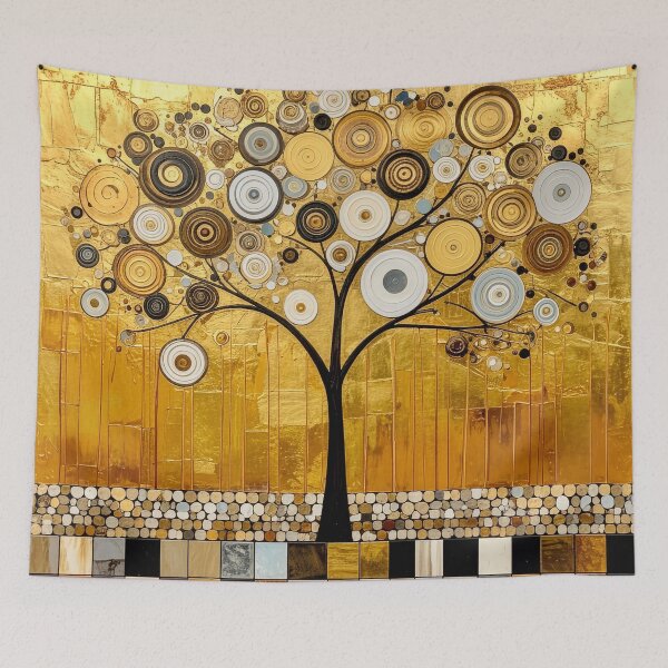 Item preview, Golden Tree of Life in Gustav Klimt Style designed and sold by Vicky Brago-Mitchell®.