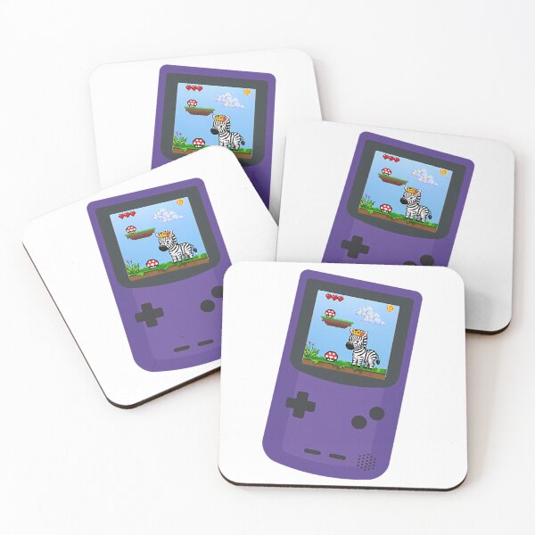 Artikelvorschau, Pixel Gamer Zebra – Retro-Handheld-Gaming-Ästhetik entworfen und verkauft von One55store.