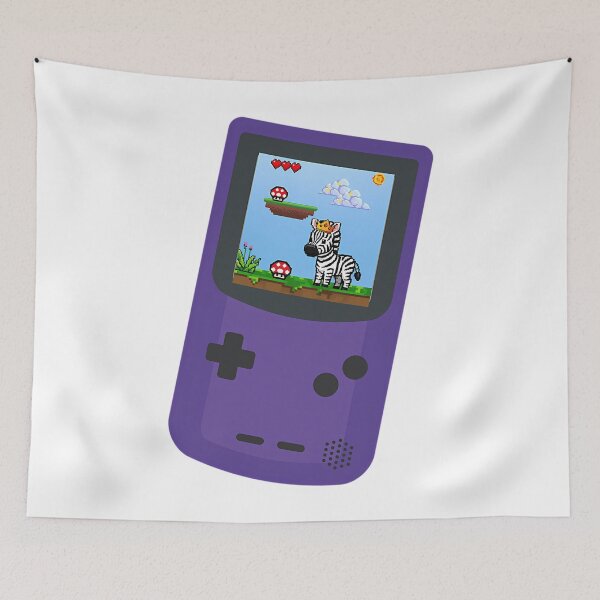 Item preview, Pixel Gamer Zebra – Retro Handheld Gaming Aesthetic designed and sold by One55store.