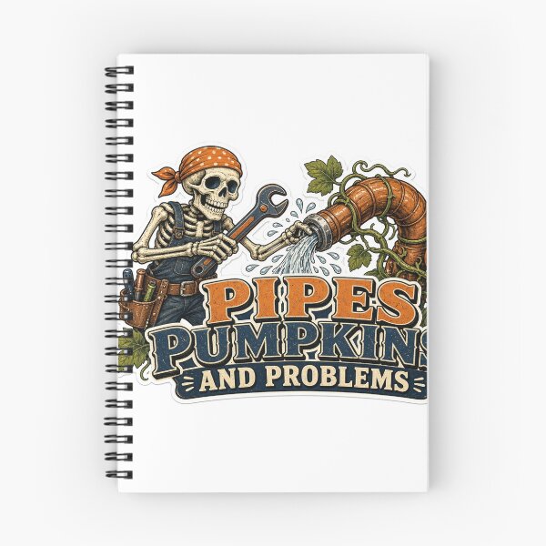 Item preview, Plumber Halloween Shirt Pipes Pumpkins and Problems Trade Gift designed and sold by Soft Merch.