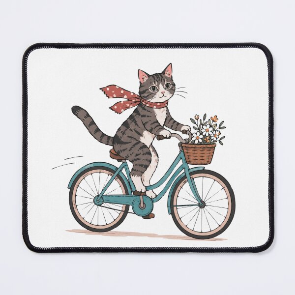 Item preview, Cute Cat Riding a Bike – Cycling Cat designed and sold by teeNova Wear.