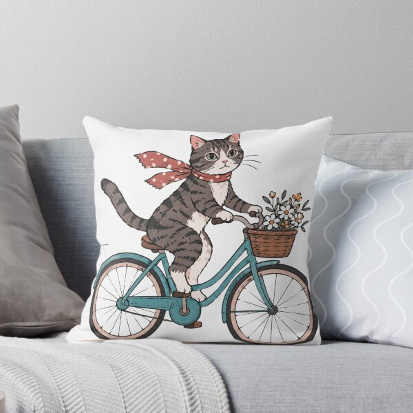 Item preview, Cute Cat Riding a Bike – Cycling Cat designed and sold by teeNova Wear.
