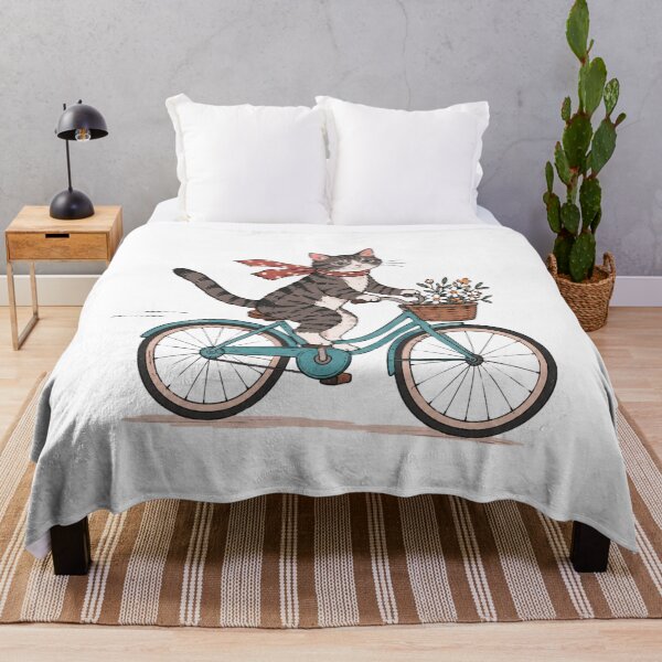 Item preview, Cute Cat Riding a Bike – Cycling Cat designed and sold by teeNova Wear.
