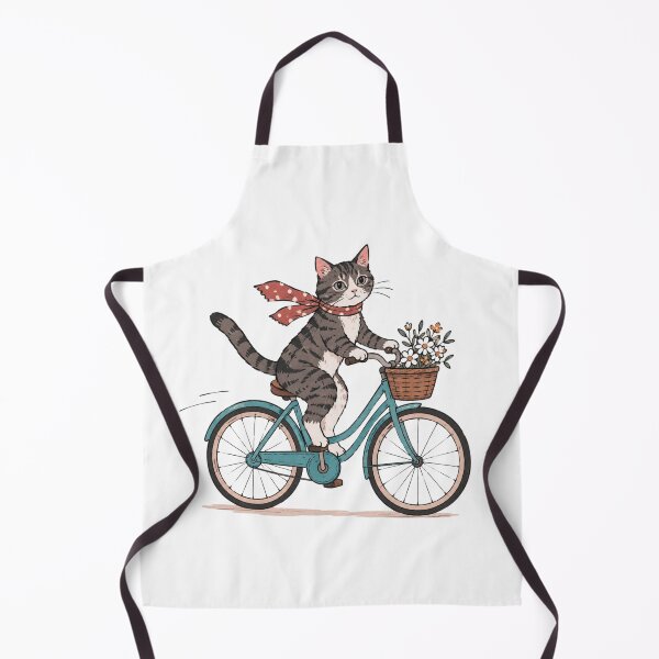 Item preview, Cute Cat Riding a Bike – Cycling Cat designed and sold by teeNova Wear.
