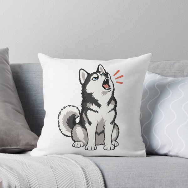 Item preview, Dramatic Husky Talking Back Blue Eyed Sled Dog designed and sold by eignvalue.