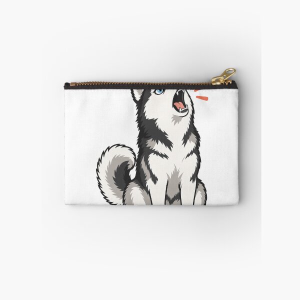 Item preview, Dramatic Husky Talking Back Blue Eyed Sled Dog designed and sold by eignvalue.