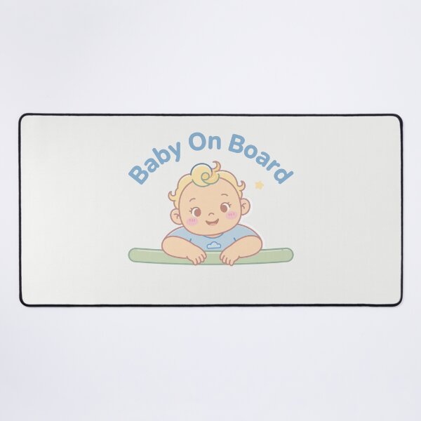 Item preview, Baby On Board - Cute Pastel Baby Car Decal Sticker designed and sold by Yassinejayed.