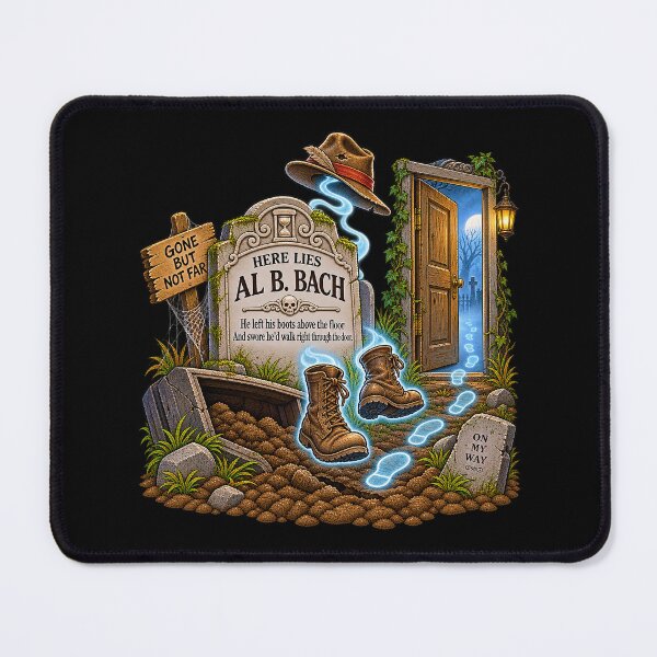 Item preview, ⚡HAUNTED TOMBSTONE COLLECTION - Al B. Bach - dark version designed and sold by WheelieGdArt.