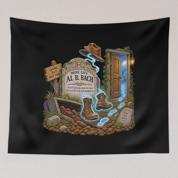 Item preview, ⚡HAUNTED TOMBSTONE COLLECTION - Al B. Bach - dark version designed and sold by WheelieGdArt.