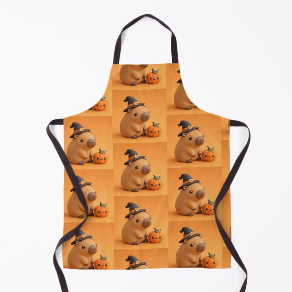 Item preview, Cute 3D Clay Halloween Capybara with Pumpkin designed and sold by TataTopShop.