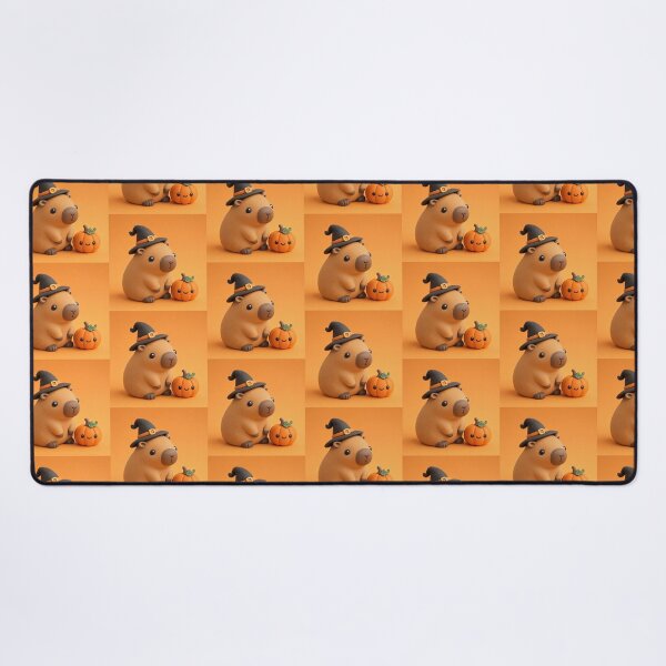 Item preview, Cute 3D Clay Halloween Capybara with Pumpkin designed and sold by TataTopShop.