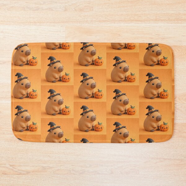 Item preview, Cute 3D Clay Halloween Capybara with Pumpkin designed and sold by TataTopShop.