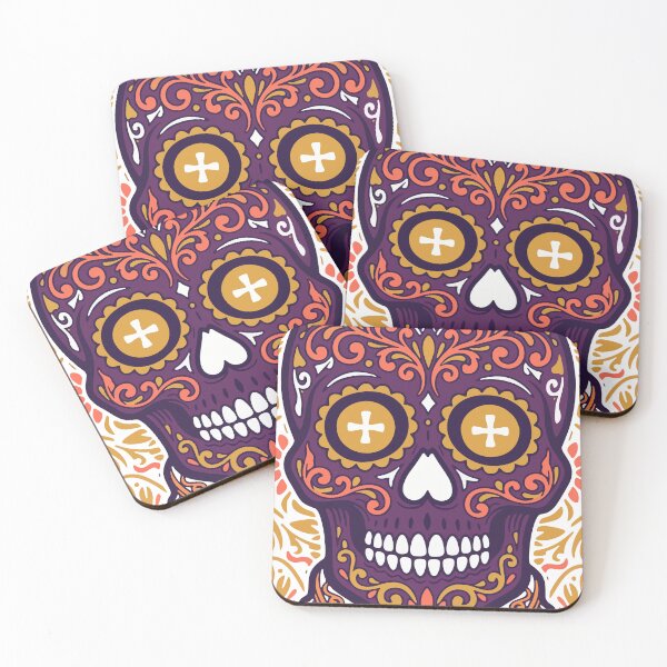 Item preview, Catrina Colorful Sugar Skull Illustration designed and sold by  Ojo de Lilith.