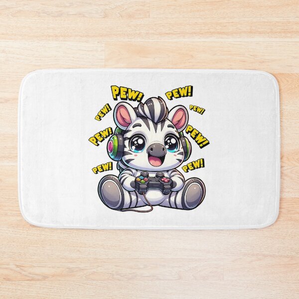 Item preview, Funny Zebra Gamer Videogame Pew Gaming Zoo Boys Girls Kids designed and sold by One55store.