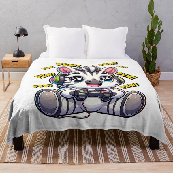Item preview, Funny Zebra Gamer Videogame Pew Gaming Zoo Boys Girls Kids designed and sold by One55store.