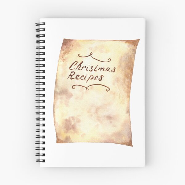 Item preview, Vintage Paper with Christmas Recipes Text designed and sold by Flowersforbear.