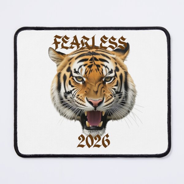 Item preview, Fearless 2026 Birth Year Tiger Photo Art designed and sold by Debsgiftware .