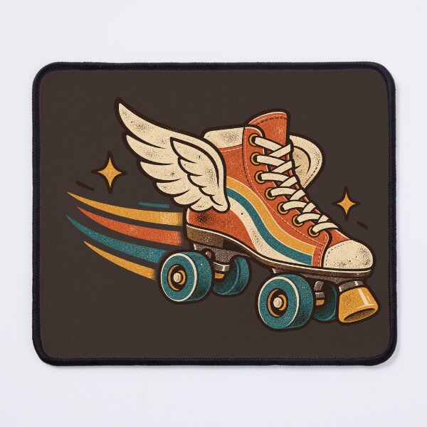 Item preview, Retro Winged Roller Skate designed and sold by Glottopia.