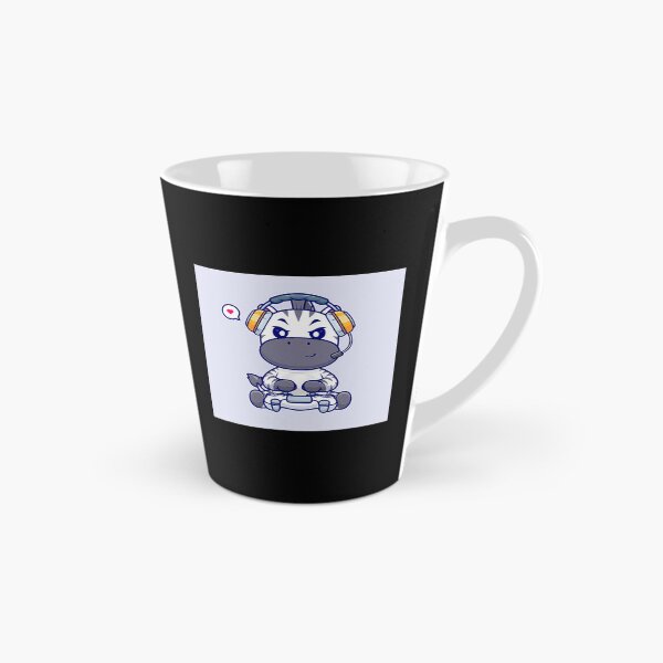 Item preview, Cute Zebra Gaming Cartoon Vector Icon designed and sold by One55store.