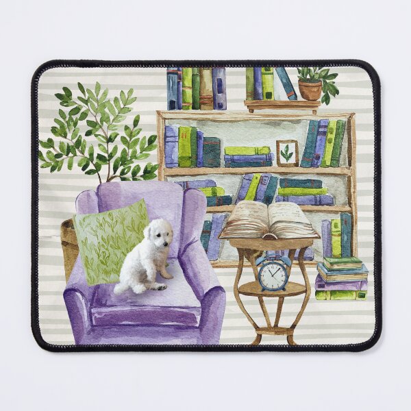 Item preview, Life is better with books and a bichon designed and sold by Mister Mipsy.