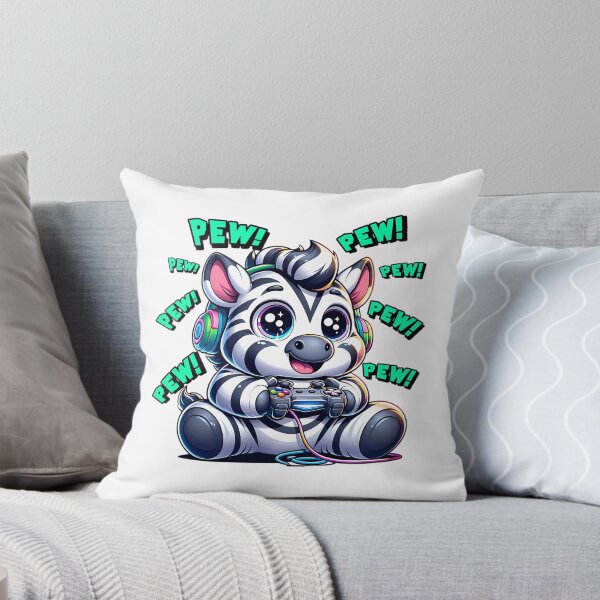 Item preview, Funny Zebra Gamer Videogame Pew Gaming Zoo Boys Girls Kids designed and sold by One55store.