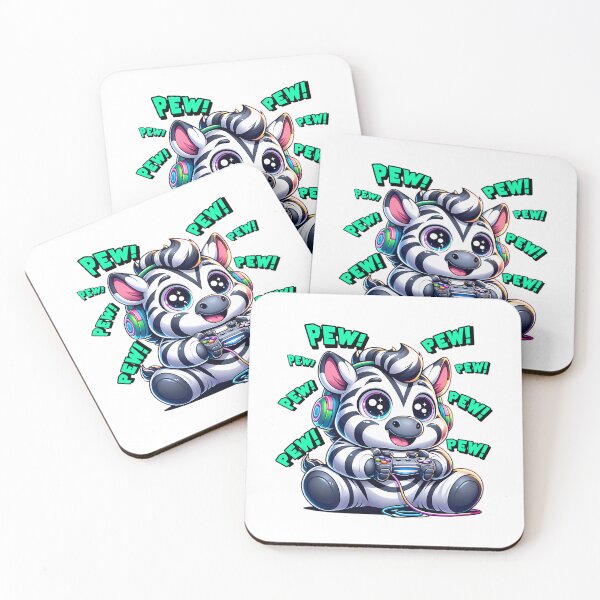 Item preview, Funny Zebra Gamer Videogame Pew Gaming Zoo Boys Girls Kids designed and sold by One55store.