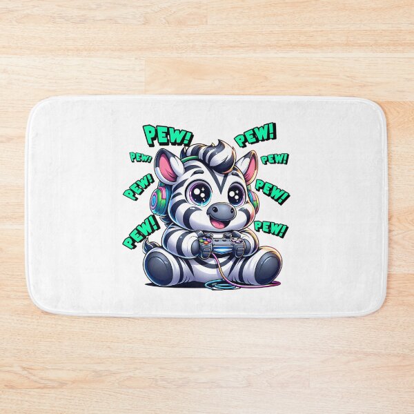 Item preview, Funny Zebra Gamer Videogame Pew Gaming Zoo Boys Girls Kids designed and sold by One55store.